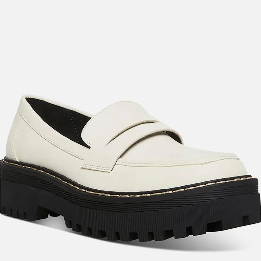 NWT Cool Planet by Steve Madden Haazel Womens Faux Leather Platform Loafers